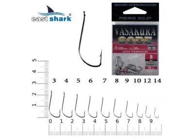 Лот: 22840214. Фото: 1. Крючки EastShark Vasakura SODE... Леска, блесны, крючки, мормышки