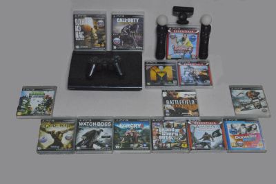 Лот: 15334944. Фото: 1. ps3 super slim 500gb +14 игр на... Игровые приставки, консоли