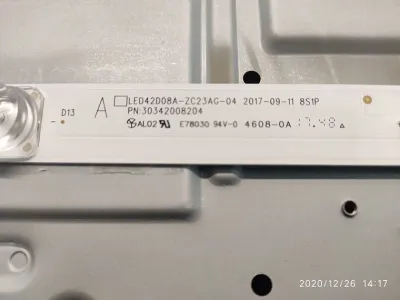 Лот: 20573097. Фото: 1. подсветка в сборе LED42D08A-ZC23AG-04... Запчасти для телевизоров, видеотехники, аудиотехники