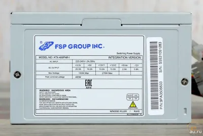Лот: 20038222. Фото: 1. Блок питания FSP ATX-400PNR-I... Корпуса, блоки питания