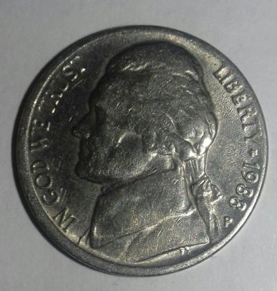 Лот: 10213077. Фото: 1. 5 центов США 1988. Америка