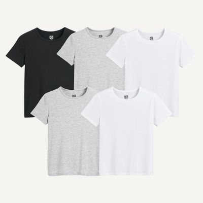 Лот: 25037695. Фото: 1. Комплект из 5 трикотажных футболок... Другое (одежда, обувь, галантерея)