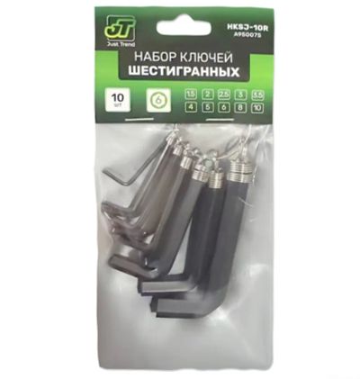 Лот: 25516456. Фото: 1. Набор шестигранников JT 10 предметов... Наборы инструмента