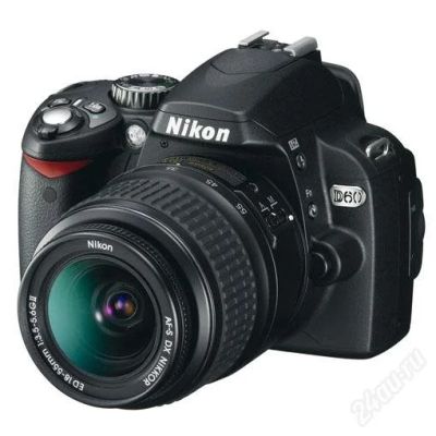 Лот: 1087743. Фото: 1. Nikon D60 kit AF-S DX NIKKOR 18-55mm... Цифровые зеркальные