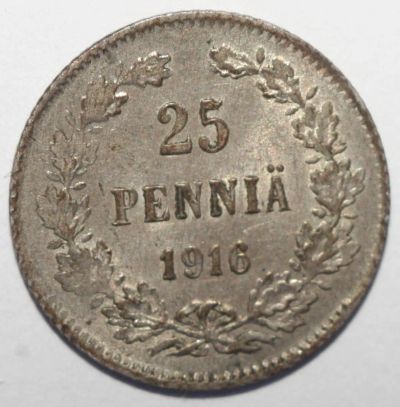 Лот: 3893806. Фото: 1. 25 пенни 1916 год. Россия до 1917 года