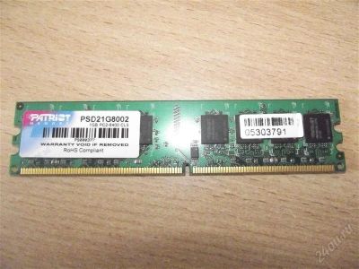 Лот: 1583157. Фото: 1. ОЗУ DIMM DDRII 1024Mb PC6400 800MHz... Оперативная память