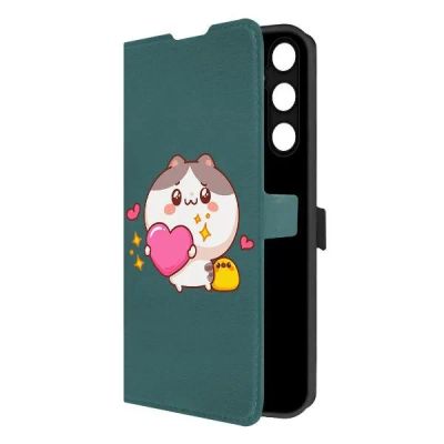 Лот: 25043845. Фото: 1. Чехол Krutoff Eco Book "Сердце... Чехлы, бамперы