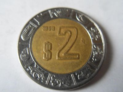 Лот: 5462252. Фото: 1. Мексика 2 песо 1998. Америка