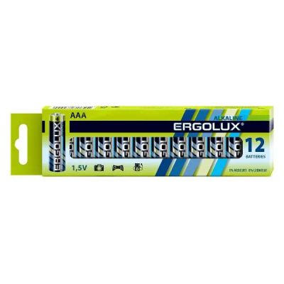 Лот: 24531547. Фото: 1. Батарейки Ergolux Alkaline LR03... Батарейки, аккумуляторы, элементы питания