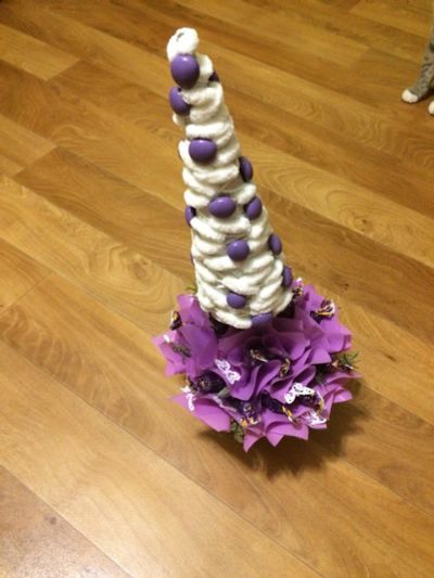 Лот: 5283574. Фото: 1. Елка из конфет (ручная работа). Букеты из конфет, игрушек