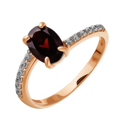 Лот: 23796554. Фото: 1. Кольцо TALANT из золота с гранатом... Кольца, перстни