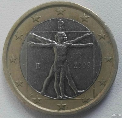 Лот: 14715423. Фото: 1. 1 евро 2009 Италия (685). Европа