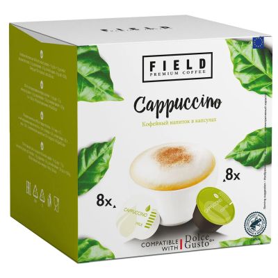Лот: 24526894. Фото: 1. Кофе в капсулах Field Cappuccino... Чай, кофе, какао
