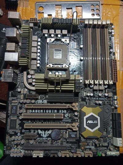 Лот: 19630288. Фото: 1. Asus sabertooth x58. Материнские платы