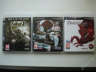 Лот: 387275. Фото: 1. dragon age , bayonetta , fallout... Игры для консолей