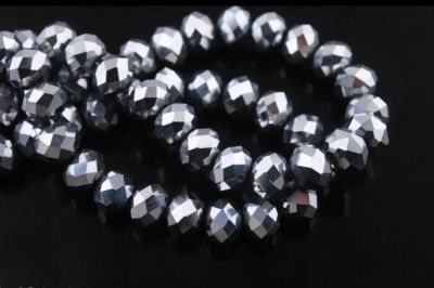 Лот: 9866980. Фото: 1. 3x4mm рондель. цвет серебро 100... Бижутерия ручной работы
