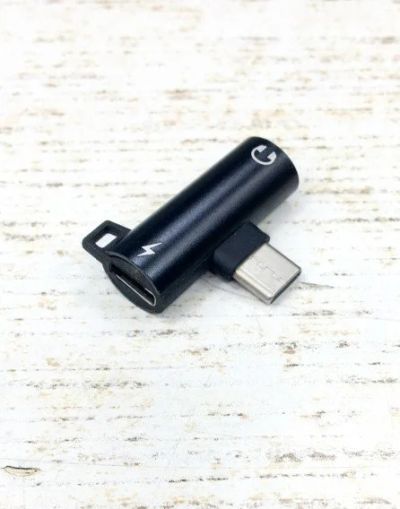 Лот: 16321668. Фото: 1. Переходник Type C -> 3,5 джек... Шлейфы, кабели, переходники