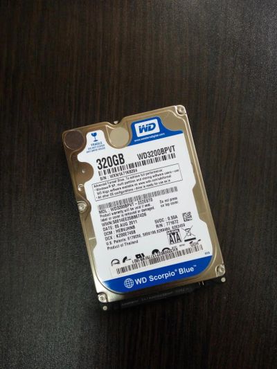 Лот: 9902707. Фото: 1. WD WD3200BPVT 320 Gb Для ноутбука... Жёсткие диски (HDD)