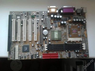 Лот: 962307. Фото: 1. материнка + проц AMD 1600+(462... Материнские платы