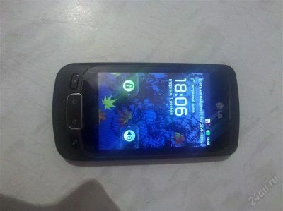 Лот: 1307478. Фото: 1. Продам LG P500 Black. Смартфоны