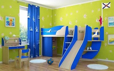 Лот: 4600371. Фото: 1. Детская комната Храбрый капитан... Комплекты детской мебели