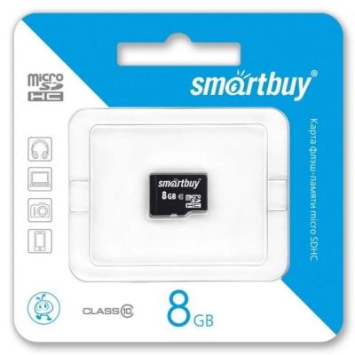Лот: 7652765. Фото: 1. Карта памяти MicroSD 8Gb SmartBuy... Карты памяти