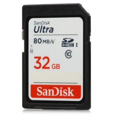 Лот: 14291788. Фото: 1. Карта памяти SDHC SanDisk 32Gb... Карты памяти