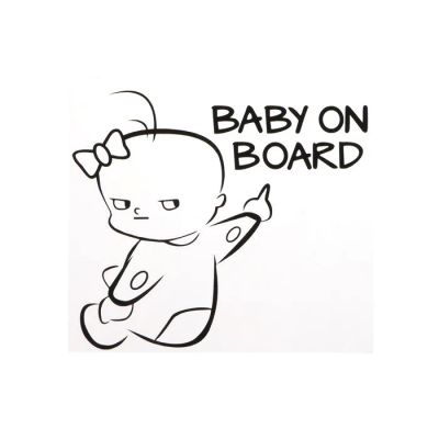 Лот: 25614392. Фото: 1. Наклейка на авто Baby on board... Двигатель и элементы двигателя