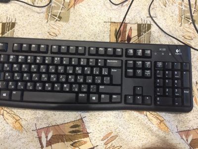 Лот: 7619817. Фото: 1. проводная клавиатура Logitech... Клавиатуры и мыши