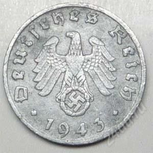 Лот: 1532524. Фото: 1. Германия. 3-й Рейх. 1 рейх пфенниг... Германия и Австрия