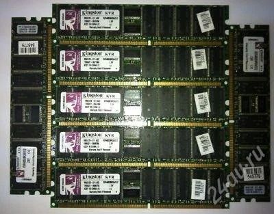 Лот: 2310585. Фото: 1. Kingston ECC REG 512MB RAM PC3200... Оперативная память