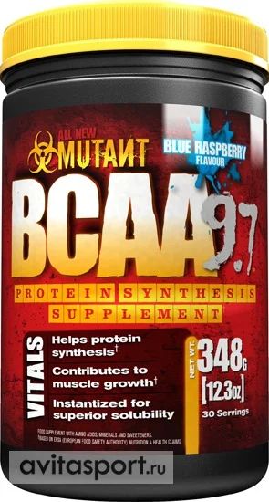 Лот: 3755602. Фото: 1. BCAA 9.7 Mutant 348гр. Спортивное питание, витамины