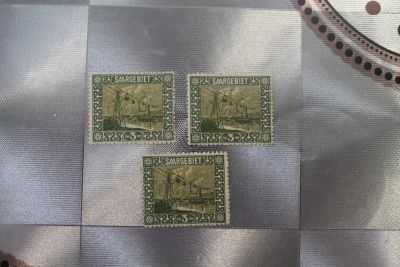 Лот: 25199586. Фото: 1. Saar ; Саар ; Заар ; 1922 ; 3... Марки
