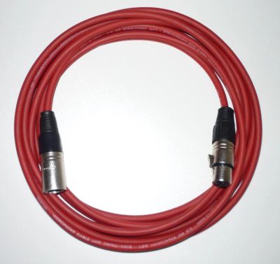 Лот: 7285803. Фото: 1. Микрофонный кабель XLR красный... Аксессуары
