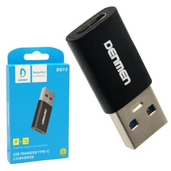 Лот: 18831543. Фото: 1. Переходник USB - Type C Denmen... Дата-кабели, переходники