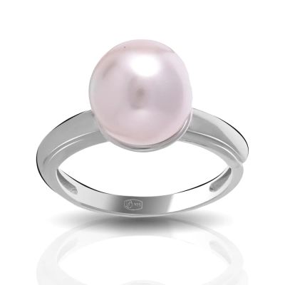 Лот: 23850521. Фото: 1. Кольцо из серебра с жемчугом SWAROVSKI. Кольца, перстни
