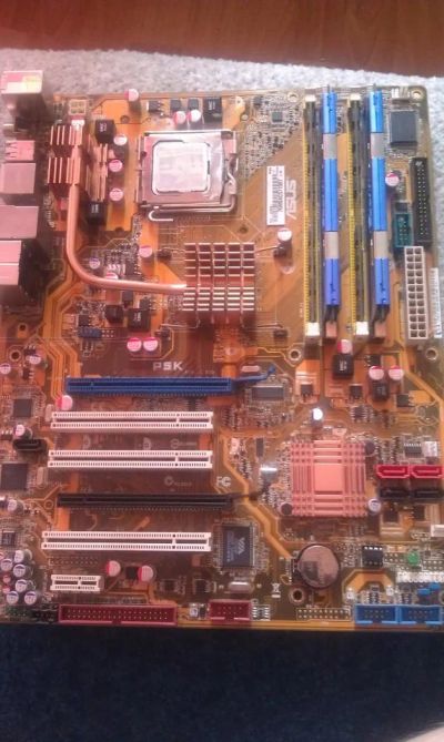 Лот: 7656961. Фото: 1. Asus P5K + Intel Xeon X5450... Материнские платы