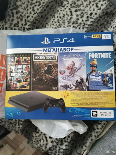 Лот: 15218493. Фото: 1. Новая магазин PlayStation 4 slim... Игровые приставки, консоли