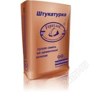 Лот: 2134555. Фото: 1. Штукатурка цементная "Геркулес... Смеси, шпатлевки, цемент