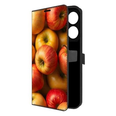 Лот: 25543416. Фото: 1. Чехол Krutoff Eco Book "Яблоки... Чехлы, бамперы