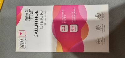 Лот: 21545907. Фото: 1. Защитное стекло Realme C2. Защитные стёкла, защитные плёнки