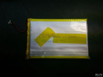 Лот: 9600482. Фото: 1. АКБ 3,7V 3200mah 100Х68Х4мм Prestigio... Запчасти для планшетов