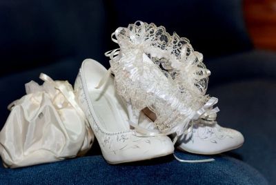 Лот: 1742865. Фото: 1. Свадебные туфли Практически новые... Другое (свадебная мода)