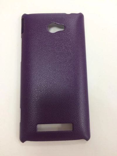 Лот: 10526471. Фото: 1. Чехол HTC 8X Пластик Фиолетовый... Чехлы, бамперы