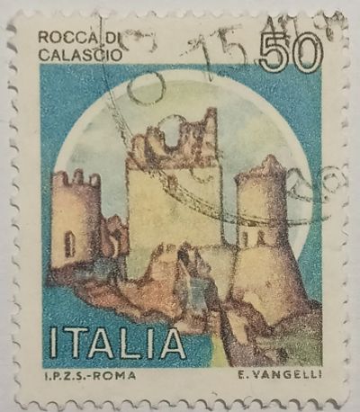 Лот: 25517695. Фото: 1. Марки_Италии, Серия: Замки, Rocca... Марки