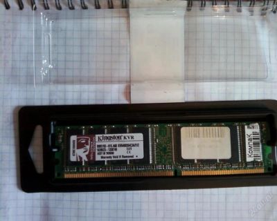 Лот: 106924. Фото: 1. Продам память Kingston 512 KVR400x64c3a. Оперативная память