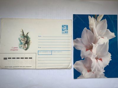 Лот: 19373381. Фото: 1. Конверт СССР и Открытка Комплект... Открытки, конверты