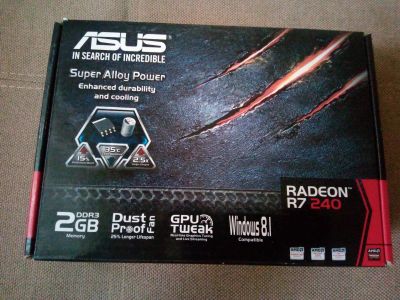 Лот: 16322308. Фото: 1. Коробка от RAdeon R7 240. Другое (компьютеры, оргтехника, канцтовары)