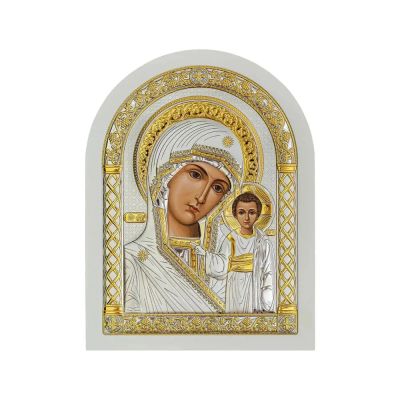 Лот: 23894248. Фото: 1. Икона Казанская Божия Матерь в... Другое (ювелирные изделия, бижутерия, часы)