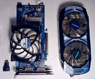 Лот: 12952844. Фото: 1. Видеокарта PCI-E Gigabyte GeForce... Видеокарты